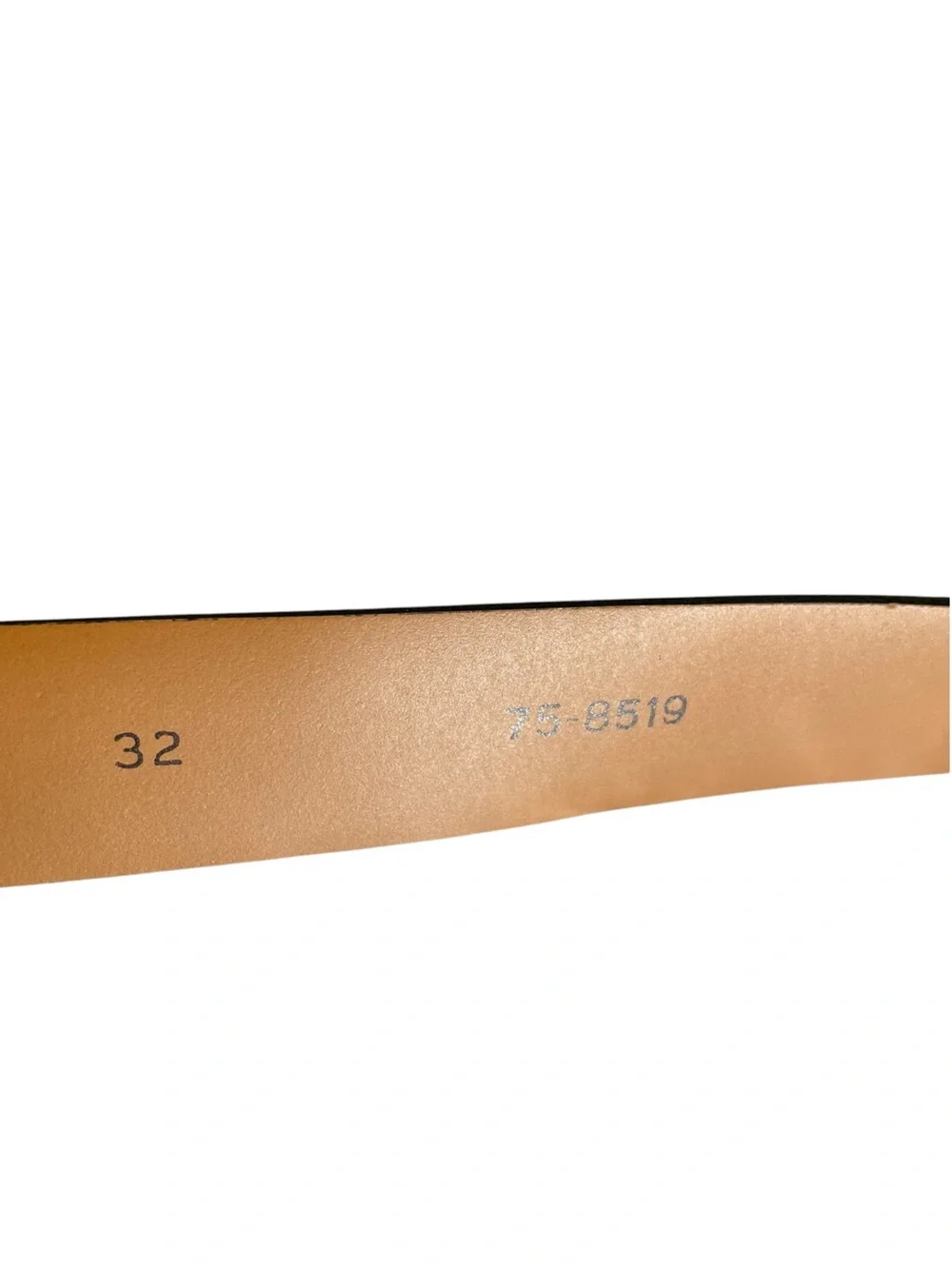 Horween Leather Belt By Johnston & Murphy USA Italy Black Silver Sz 32 Limited